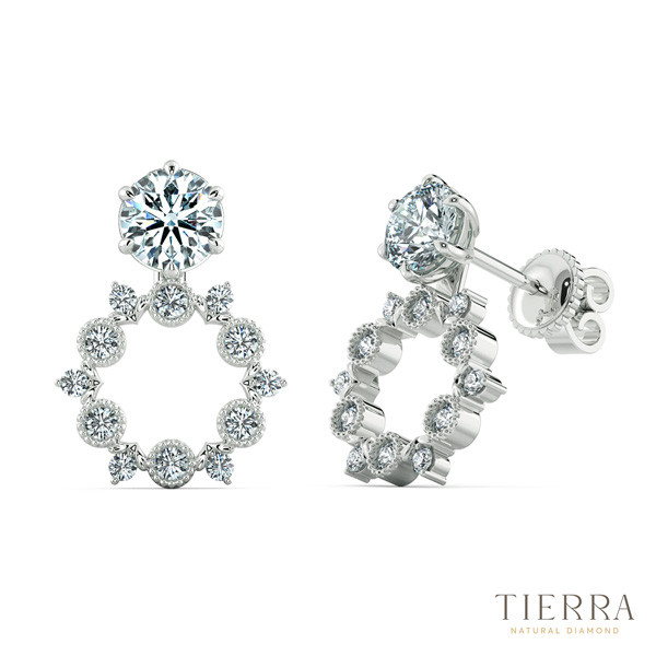 Bông tai 18k BTA8132 là lựa chọn hoàn hảo dành cho các buổi tiệc sang trọng